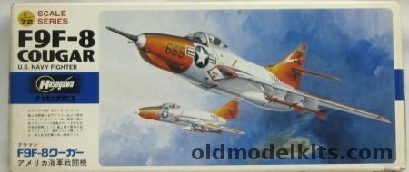 Hasegawa 1/72 Grumman F9F-8 (and TAF-9J) Cougar - US Navy VF-81 / VT-26 / Blue Angels - (F9F8), B23 plastic model kit